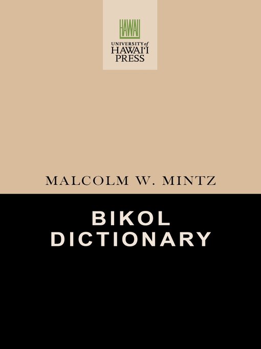 Cover image for Bikol Dictionary